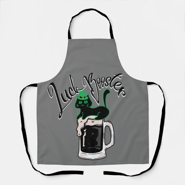 Delantal Mikitiez menta verde suertuda chantaje (Anverso)