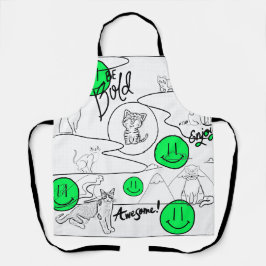 Delantal Mikitiez meow fiesta de verano