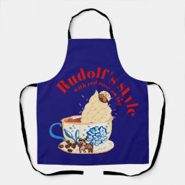 Delantal Mikitiez rudolf rednose raindeImpresión de todo-so