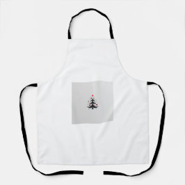 Delantal Mini Apron de árbol de Navidad