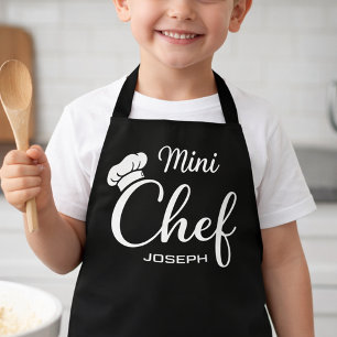 Delantal Mini Chef Niños Nombre Personalizado