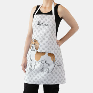 Delantal Mini Goldendoodle de color parti-color albaricoque