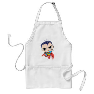 Delantal Mini Superman Sketch - Volando