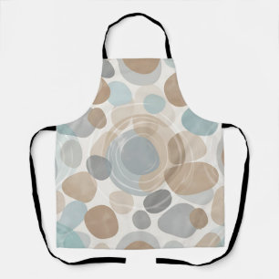 Delantal Mínimo gris azul beige suave superpuesto