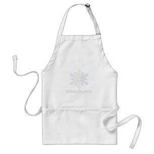 Delantal MinneSnowta con copo de nieve