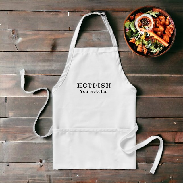 Delantal Minnesota Plato caliente You Betcha (Have a little fun in the kitchen with this great apron.)