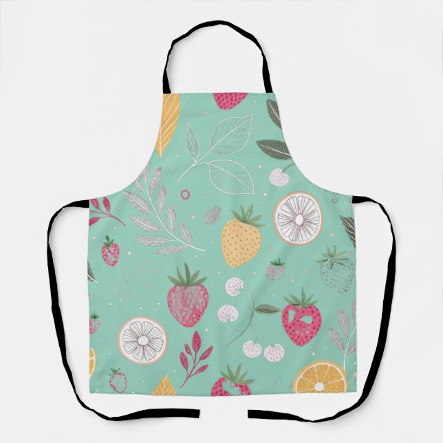 Delantal "Mint Strawberry Citrus Apron (Anverso)