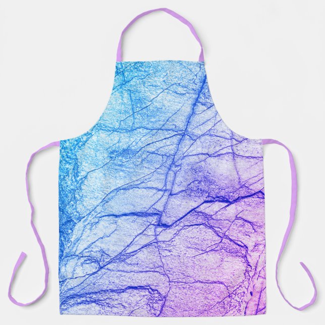 Delantal Mira de mármol morado Two Tone (Anverso)
