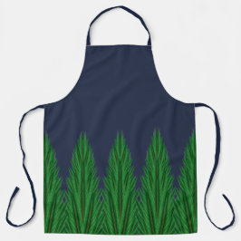 Delantal Mirrored Pines Midnight Large Apron