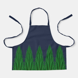 Delantal Mirrored Pines Midnight Small Apron