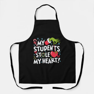 Delantal Mis alumnos me robaron el corazón Navidad Xmas Pro