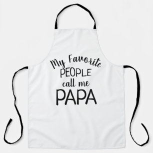 Delantal Mis personas favoritas me llaman Papá 