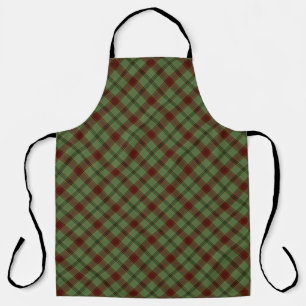 Delantal Mistletoe y Holly Plaid