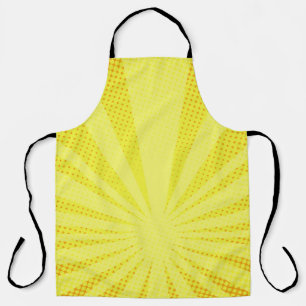 Delantal mitad de gradiente de raster de fondo amarillo de 