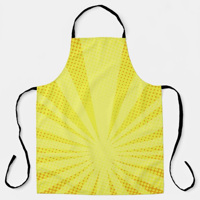 Delantal mitad de gradiente de raster de fondo amarillo de  (Anverso)