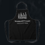 Delantal Mixólogo profesional personalizado<br><div class="desc">Mixólogo profesional personalizado Apron</div>