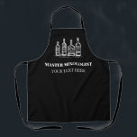 Delantal Mixólogo profesional personalizado<br><div class="desc">Mixólogo profesional personalizado Apron</div>