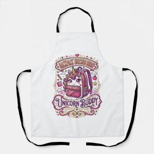 Delantal Mochila de Unicornio Amigo Unicornio Diseño de Mer
