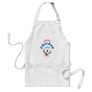 Delantal Moda de Cluckin: La loca dama de pollo Apron