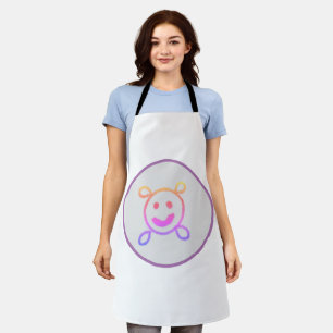 Delantal Moda DE ESTILO MÍNIMO MODERNO MONOGRAM ELEGANTE SI