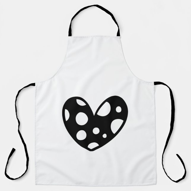 Delantal Moda DE ESTILO MÍNIMO MODERNO MONOGRAM ELEGANTE SI (Anverso)