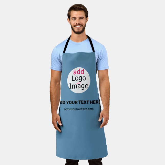 Delantal Moda empresarial Personalizable promocional azul t (Gastado)