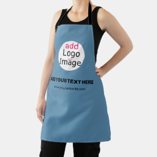 Delantal Moda empresarial Personalizable promocional azul t