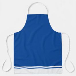 Delantal Moda Esporádica Blanco Hem Bandas De Carreras Sobr