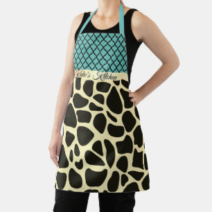 Delantal Moda Quatrefoil Giraffe Imprimir Personalizada