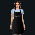 Delantal Moda Rachel Personalizado Personalizada en blanco<br><div class="desc">Raquel Personalizado Moda Negro y Blanco Personalizado Apron - Siéntete libre de personalizar y personaliza a tu gusto.</div>
