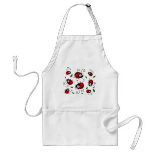 Delantal Modelo de las mariquitas del dibujo animado