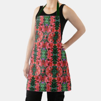 Delantal Modelo de resumen de naranja Lily Flowers