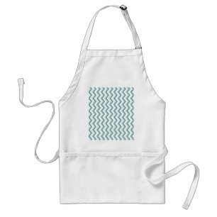 Delantal Modelo de zigzag de Chevron en verde menta