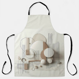 Delantal Modern 3D Geometry