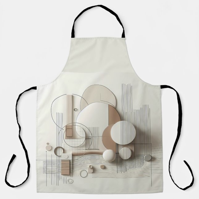 Delantal Modern 3D Geometry (Anverso)