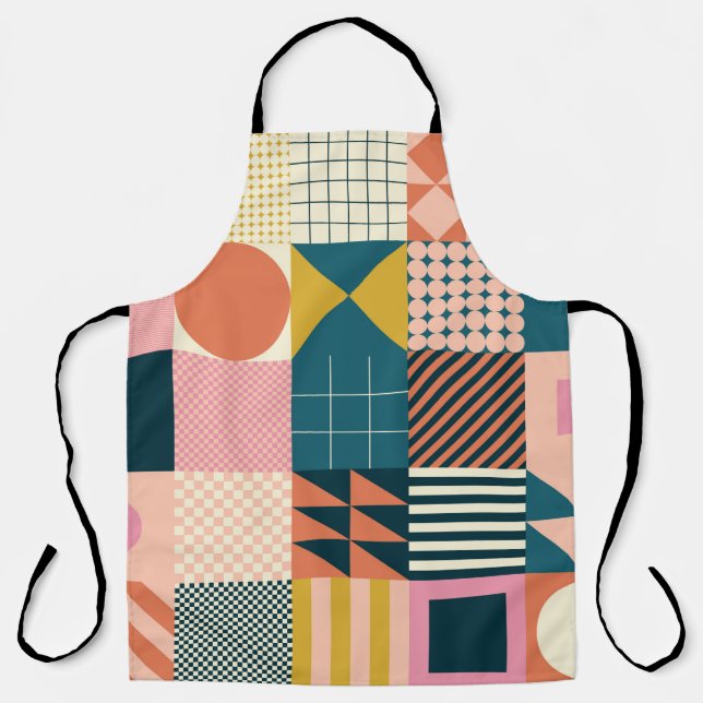 Delantal Modern geometric abstract pattern design with simp (Anverso)