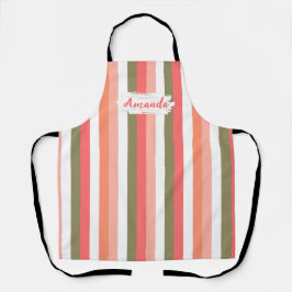 Delantal Modern Kitchen Custom Apron, Heart, Cook Bake BBQ
