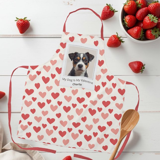 Delantal Modern Personalized Dog Valentine  (Subido por el creador)