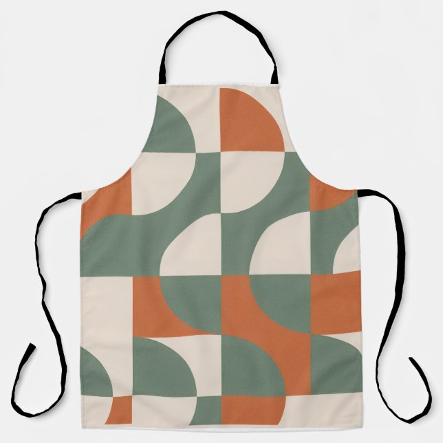 Delantal Modern Retro Geometric Apron (Anverso)