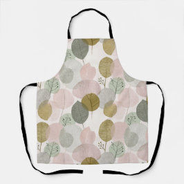 Delantal Modern Spring Botanical All-Over Print Apron