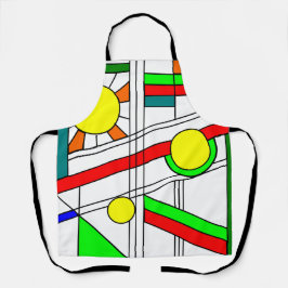 Delantal Moderna apariencia de vidrio templado