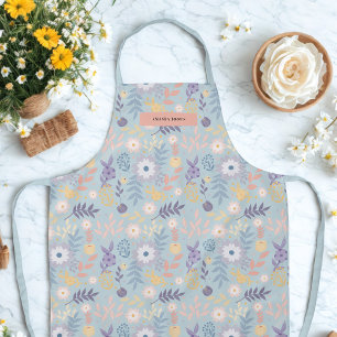 Delantal Moderna Moda de estilo azul de verano