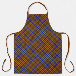 Delantal Moderna negrita Plaid Nice Brown Blue Gender Neutr