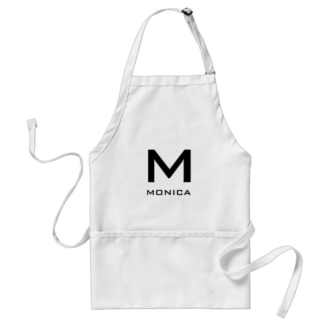 Delantal Moderna plataforma personalizada de nombres para h (Frente)
