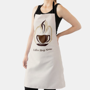 Delantal Moderna tienda profesional de cafetería sencilla