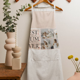 Delantal Moderno Collage Photo Pink Happy Mothers Day
