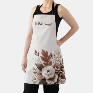 Delantal Moderno Elegante Floral Country Western
