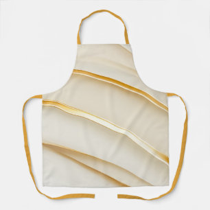 Delantal Moderno Elegante Suave Crema Simple