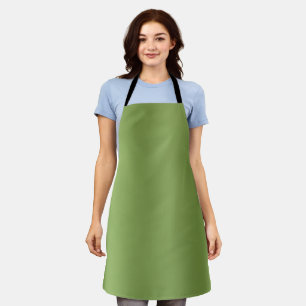 Delantal Moderno lindo Gradiente verde sólido Patrón de ond