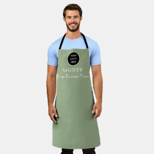 Delantal Moderno logo Minimalista Personalizado de sabio ne